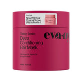 Eva NYC Therapy Session hair mask jar close-up showing rich formula for hydrated hair.