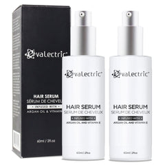 Evalectric Argan Oil Hair Serum bottle for frizz control and shine