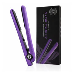 Evalectric Classic Styler flat iron with 1.25-inch floating plates for smooth, glossy results.