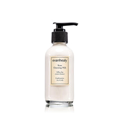 evanhealy Rose Cleansing Milk bottle and packaging for gentle daily cleansing