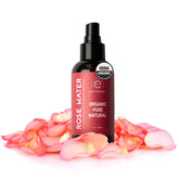 Eve Hansen Rose Water Spray bottle closeup showing a refreshing facial mist.