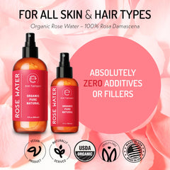 Eve Hansen Rose Water Spray hair mist adds gentle hydration to strands.