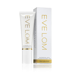 EVE LOM Daily Protection SPF 50 bottle top with a convenient pump for daily protection.