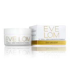 EVE LOM TLC Cream on hand ready for daily application