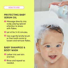 Evereden baby body wash bottle for gentle cleansing from head to toe