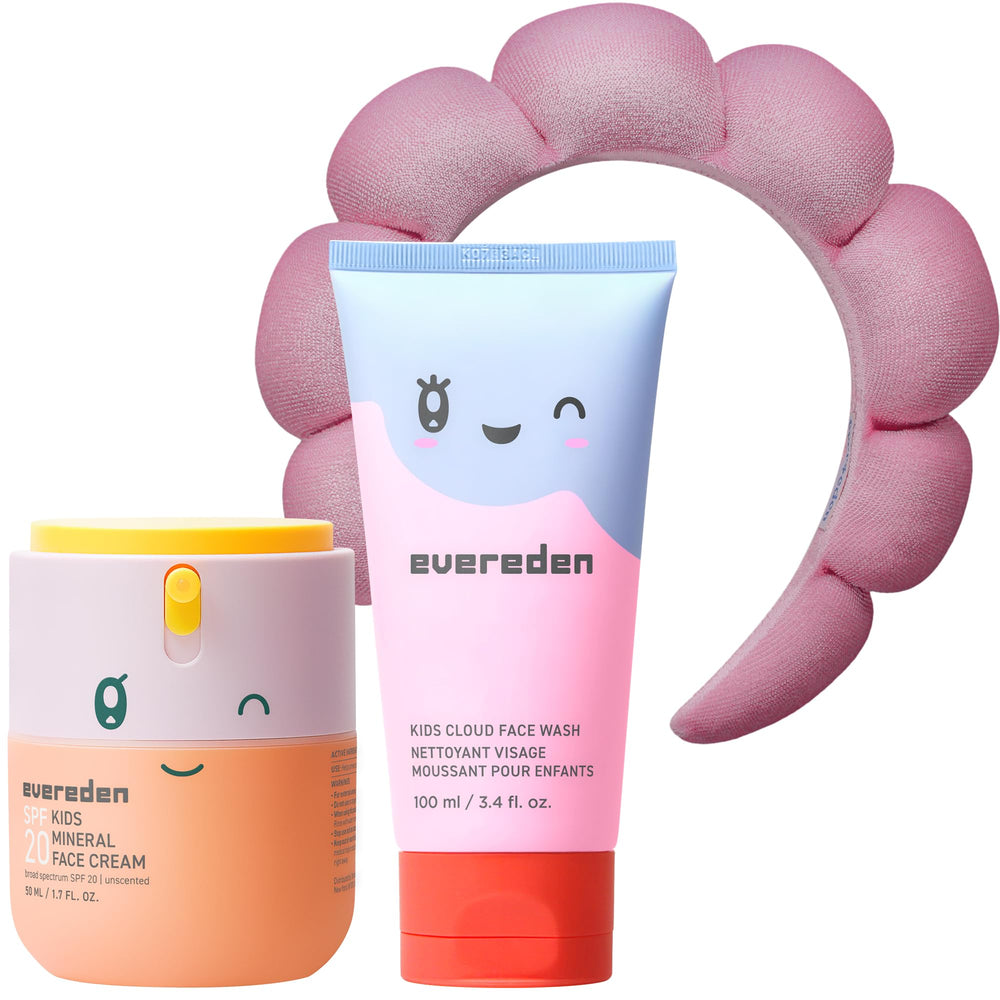 Evereden Cloud Face Wash bottle with pillowy texture for gentle cleansing
