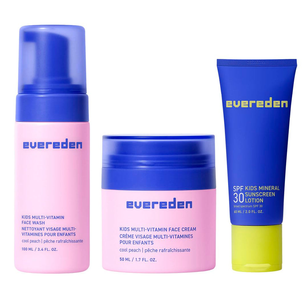 Evereden Kids Face Wash foam provides gentle cleansing for refreshed skin.