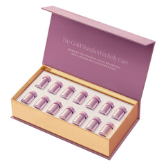 Evereden Tri-Orchid ampules packaging showcases premium pregnancy skincare for stretch mark support.