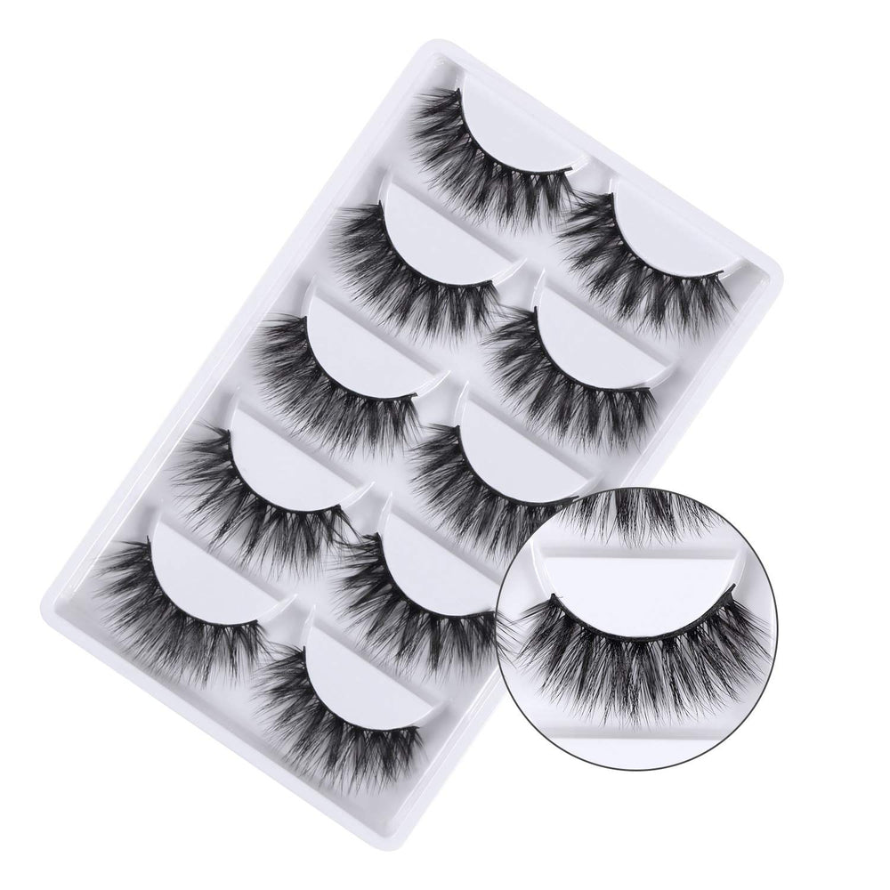 Evermarket 3D crossed-cluster lashes for a dramatic eye look