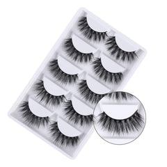 Evermarket 3D crossed-cluster lashes for a dramatic eye look