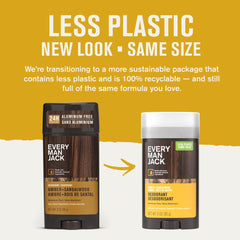 Every Man Jack Amber + Sandalwood 4-pack box indicating consistent scent and value.