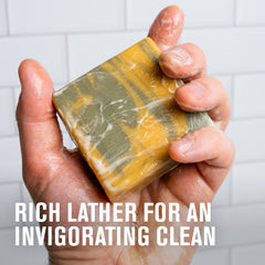 Every Man Jack amber sandalwood packaging image highlighting eco-friendly packaging.