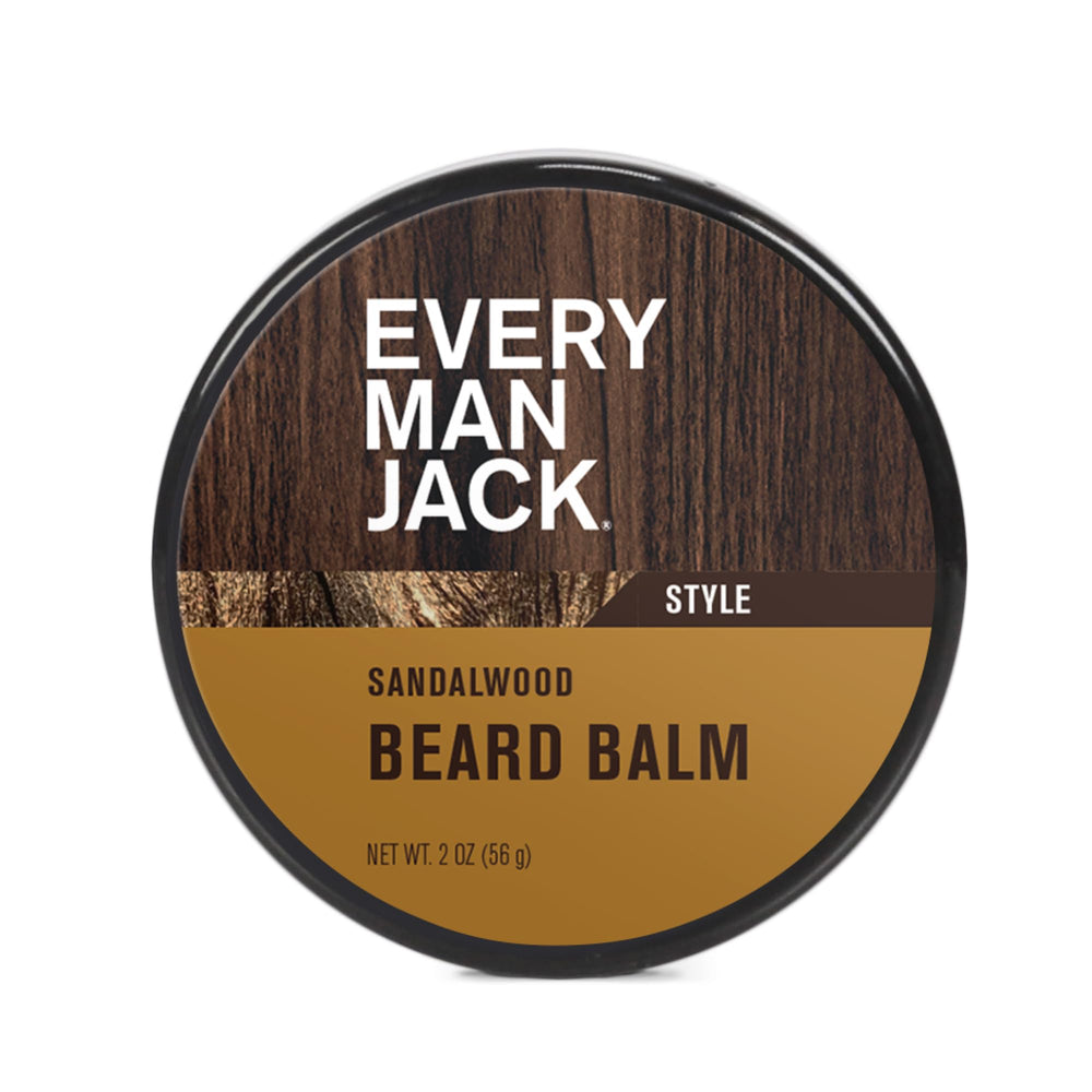 Every Man Jack Beard Balm jar front view for easy styling