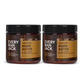 Every Man Jack beard butter bottle-pour delivers subtle sandalwood fragrance and quick hydration.
