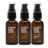 Every Man Jack sandalwood beard oil bottle for a softer beard and nourished skin