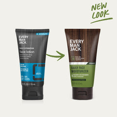 Every Man Jack Daily Face Lotion pump close-up, easy daily application.