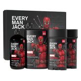 Every Man Jack Deadpool body wash bottle for daily cleansing and bold scent