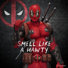 Deadpool deodorant stick showing easy application and long-lasting protection