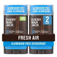 Every Man Jack Fresh Air deodorant bottle front showing brand and mountain freshness.