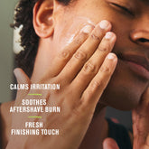 Closeup of the balm pump showing cool, soothing menthol application.