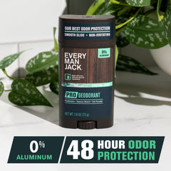 Every Man Jack Pro Deodorant Coastal Surf application swatch shows easy glide and skin-friendly feel.