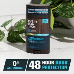 Application underarm of Every Man Jack Pro Deodorant Coconut Vanilla for smooth, comfortable use