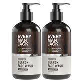 Every Man Jack Unscented Beard Face Wash bottle ready for daily cleansing