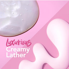 Every Strand Keratin Shampoo lather close-up demonstrates rich cleansing without stripping moisture.