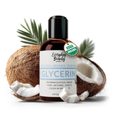 Everyday Beauty glycerin bottle pour for smooth skin and hydrated hair.
