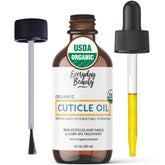 Everyday Beauty organic cuticle oil bottle with hydrating formula.