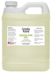 Everyday Beauty Squalane Oil bottle with pour offers lightweight hydration for all skin types.