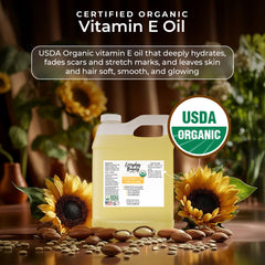 Everyday Beauty Vitamin E Oil dropper in use for facial nourishment and absorption.