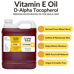 Everyday Beauty Vitamin E Oil from wheat germ origin for natural hydration.
