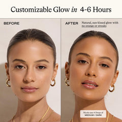 Everyday Humans Sun Blush drops on skin highlighting fragrance-free formula