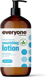 Everyone EO Unscented lotion bottle pair for family skincare and daily hydration