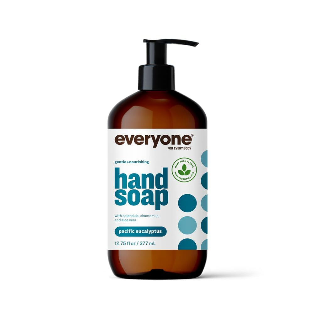 Everyone Liquid Hand Soap Pacific Eucalyptus bottle with plant-based cleansing tone