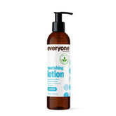 Everyone Nourishing Unscented Lotion bottle close-up for fragrance-free hydration.