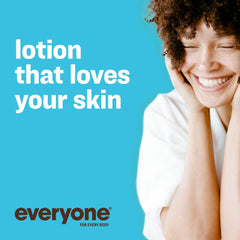 Everyone Nourishing Unscented Lotion fragrance-free formula for sensitive skin.