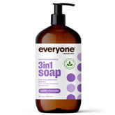 Everyone Vanilla and Lavender 3 In 1 Soap front label shows a clean, versatile product.