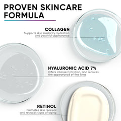 Close-up of everyouth collagen cream texture highlighting smooth absorption