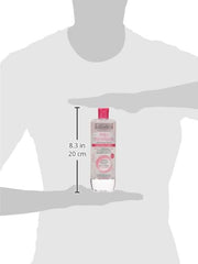 Evoluderm micellar water on a cotton pad illustrating makeup removal without irritation.
