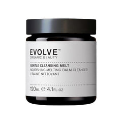 Evolve Cleansing Melt texture close-up reveals creamy milk cleanse for skin.
