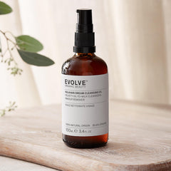 Pink hue of Evolve Kalahari Dream Cleansing Oil signals a refreshing cleanse