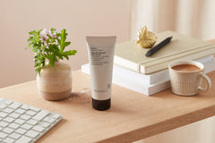 Evolve Organic Beauty fragrance blend of rose geranium, ylang-ylang, mandarin, vanilla.