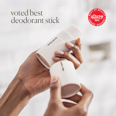 evolvetogether aluminum-free, baking soda-free, talc-free formula shown for gentle skin care.