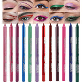 evpct 12 colors eyeliner set pink for precise definition and long-lasting color.