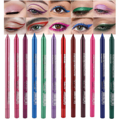 evpct 12 colors eyeliner set pink for precise definition and long-lasting color.