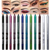 evpct 12-piece color eyeliner pencils set shows vibrant pigments for everyday looks.