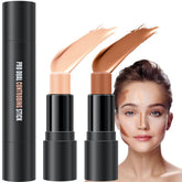 evpct 2in1 contour stick packaging in lotus light brown, compact for travel.