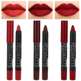 evpct 3Pcs dark red lip liner set packaging for gifting and daily wear